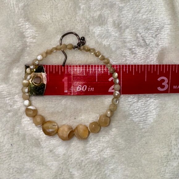 🐯 Chan Luu Tiger’s Eye Hoop Earrings – Earthy Gemstone Boho Chic - Picture 4 of 4